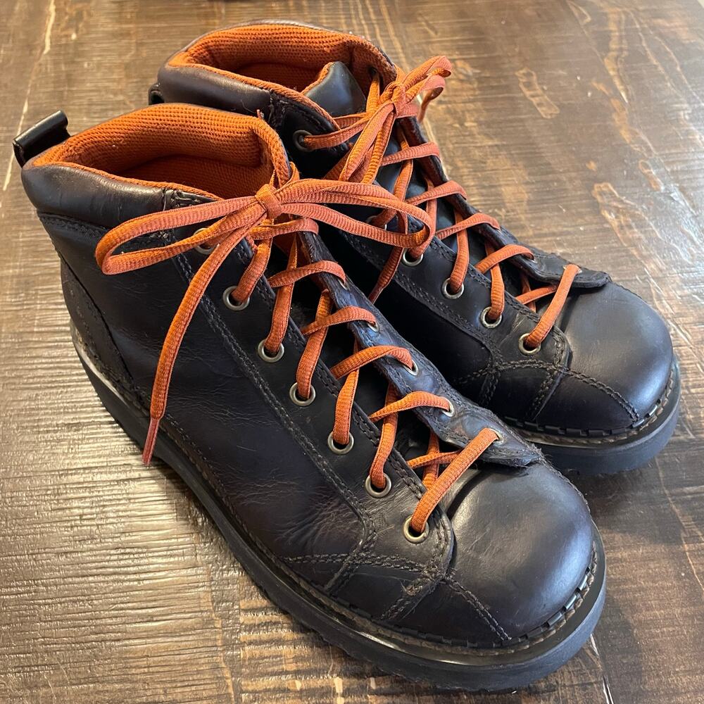 Vintage 90’s American Eagle Brown Leather Hiking Boots Women’s Size 10
